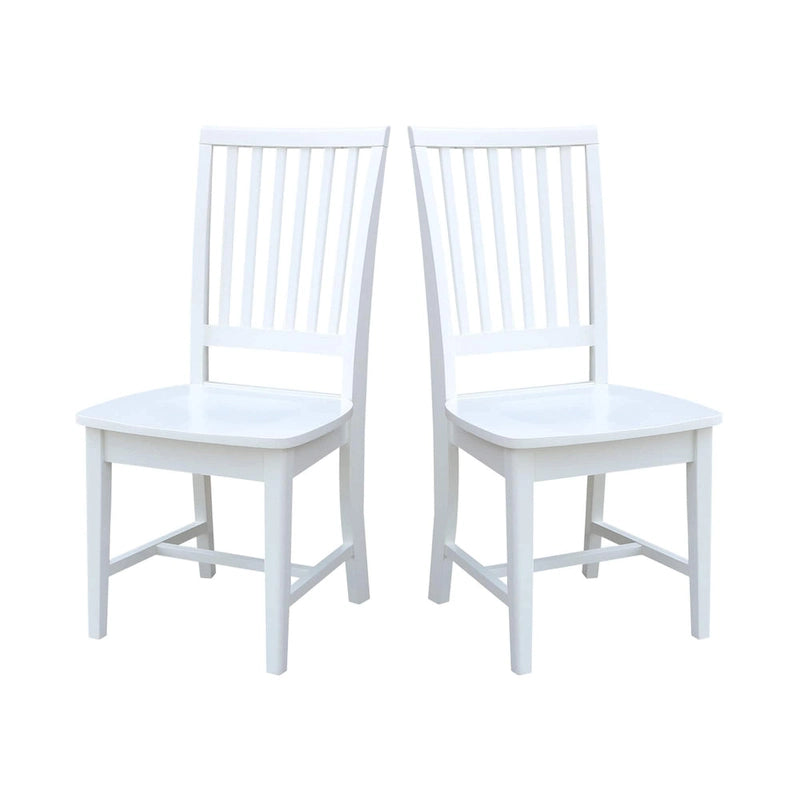 Solid Wood Mission Dining Side Chairs, Set of 2