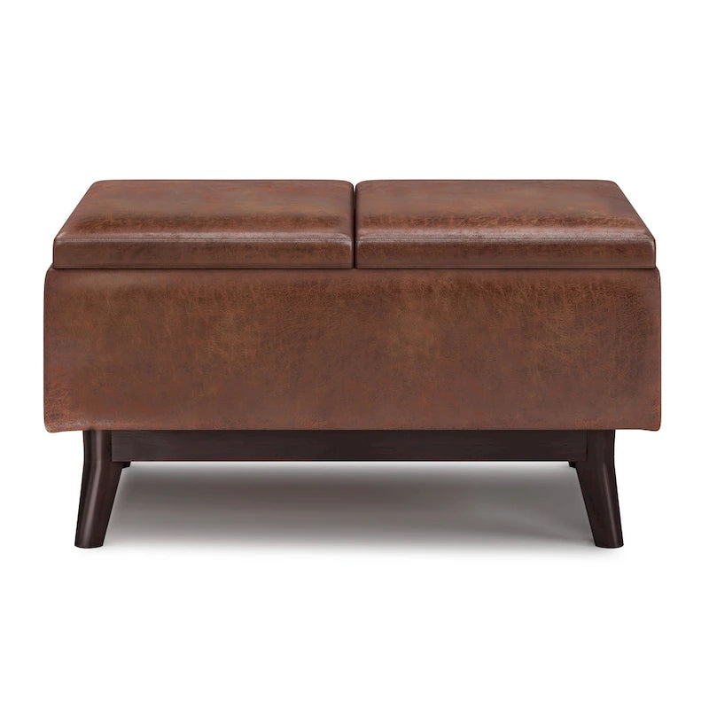 WYNDENHALL Ethan 34 inch Wide Mid Century Modern Rectangle Table Ottoman
