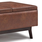 WYNDENHALL Ethan 34 inch Wide Mid Century Modern Rectangle Table Ottoman