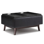 WYNDENHALL Ethan 34 inch Wide Mid Century Modern Rectangle Table Ottoman