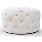 Warehouse of Tiffany Meerna 24-inch Round Tufted Padded Ottoman (Optional Colors)
