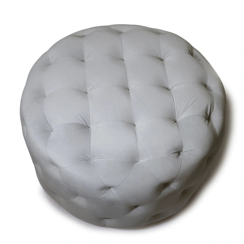 Warehouse of Tiffany Meerna 24-inch Round Tufted Padded Ottoman (Optional Colors)