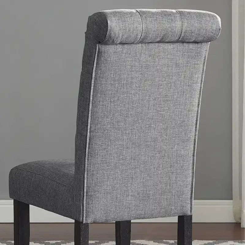 Roundhill Furniture Leviton Antique Black Finished Wood 7-piece Dining Set