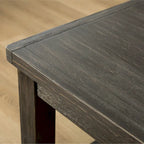 Roundhill Furniture Leviton Antique Black Finished Wood 7-piece Dining Set