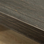 Roundhill Furniture Leviton Antique Black Finished Wood 7-piece Dining Set