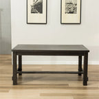 Roundhill Furniture Leviton Antique Black Finished Wood 7-piece Dining Set