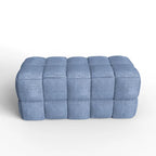 Luxerna 36-inch Padded Natural Linen Box Weave Comfort Bench