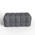 Luxerna 36-inch Padded Natural Linen Box Weave Comfort Bench