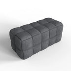 Luxerna 36-inch Padded Natural Linen Box Weave Comfort Bench