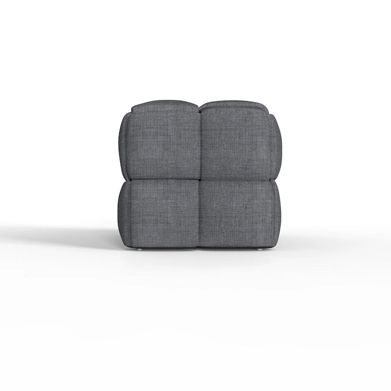 Luxerna 36-inch Padded Natural Linen Box Weave Comfort Bench