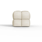 Luxerna 36-inch Padded Natural Linen Box Weave Comfort Bench