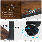 70.9 inch Extra Long Console Table Narrow Sofa Tables with 3 Tier Wood Storage Shelves