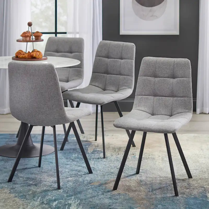 Simple Living Rho Upholstered Dining Chairs (Set of 4)