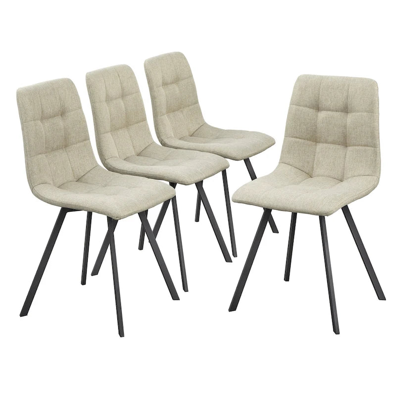 Simple Living Rho Upholstered Dining Chairs (Set of 4)
