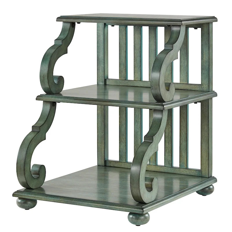 Lorraine Wood Scroll End Table by iNSPIRE Q Classic