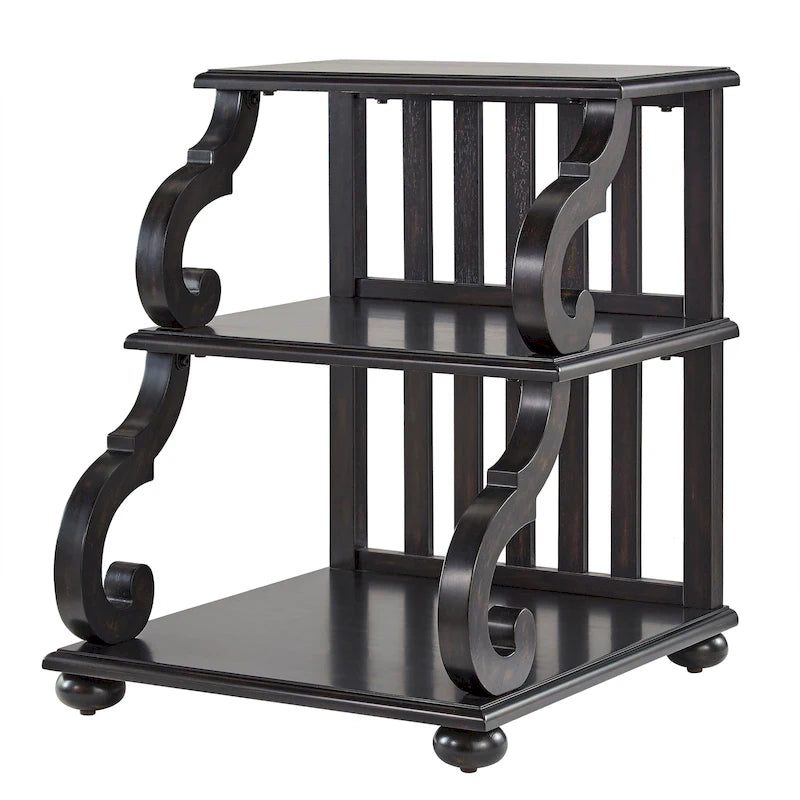 Lorraine Wood Scroll End Table by iNSPIRE Q Classic