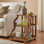 Lorraine Wood Scroll End Table by iNSPIRE Q Classic