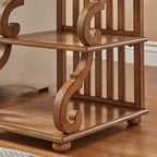 Lorraine Wood Scroll End Table by iNSPIRE Q Classic