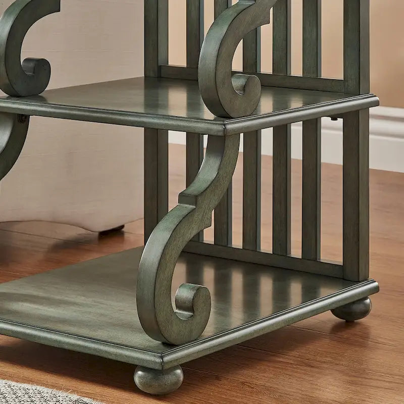 Lorraine Wood Scroll End Table by iNSPIRE Q Classic