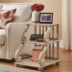 Lorraine Wood Scroll End Table by iNSPIRE Q Classic