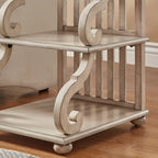 Lorraine Wood Scroll End Table by iNSPIRE Q Classic