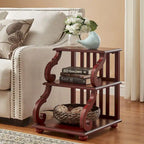 Lorraine Wood Scroll End Table by iNSPIRE Q Classic