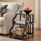 Lorraine Wood Scroll End Table by iNSPIRE Q Classic