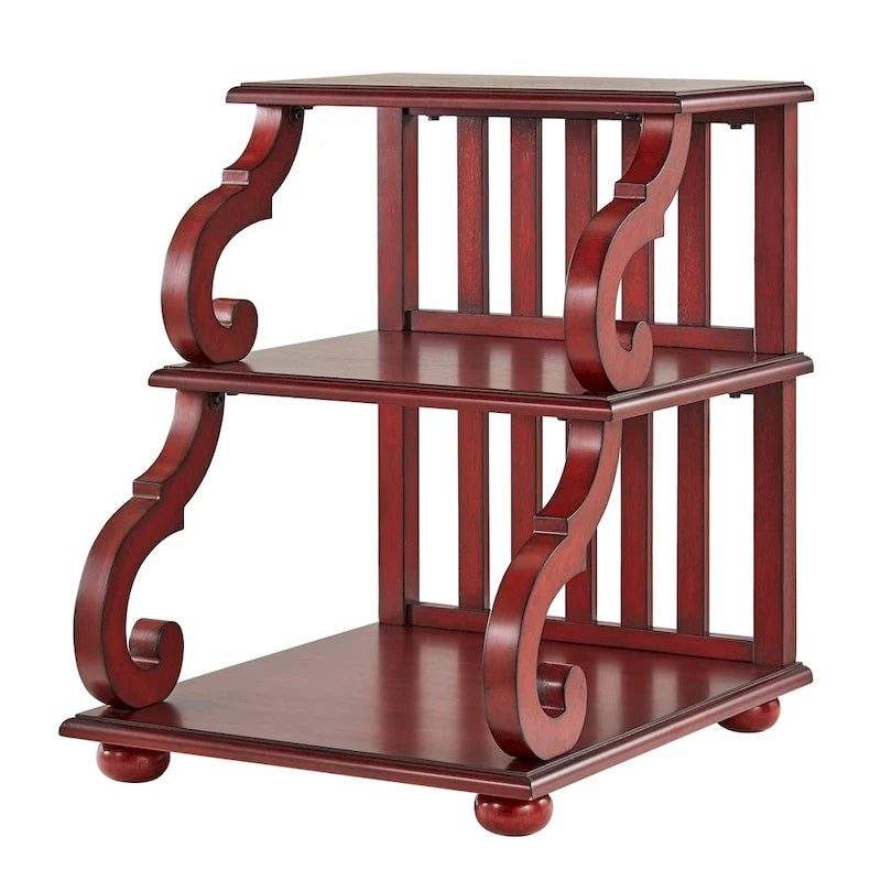 Lorraine Wood Scroll End Table by iNSPIRE Q Classic
