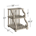 Lorraine Wood Scroll End Table by iNSPIRE Q Classic