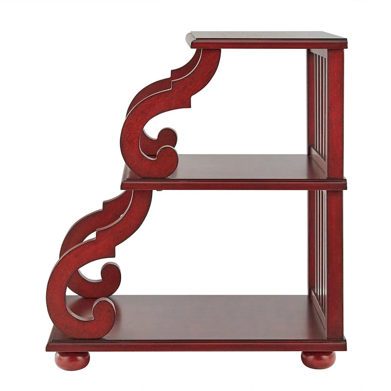 Lorraine Wood Scroll End Table by iNSPIRE Q Classic