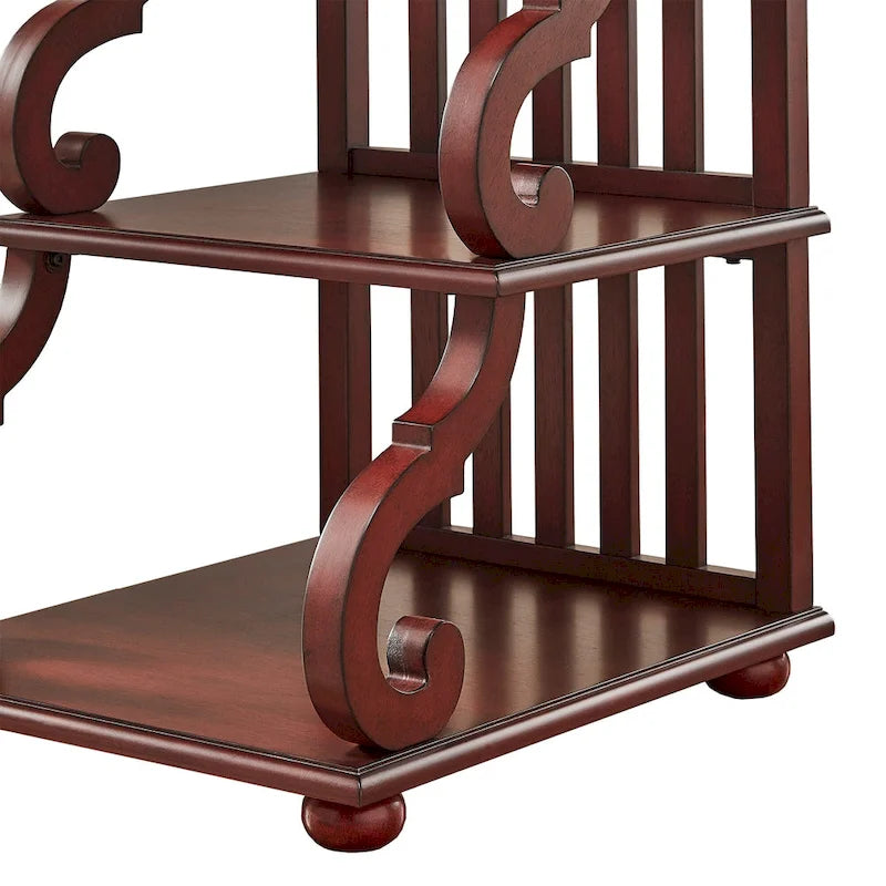 Lorraine Wood Scroll End Table by iNSPIRE Q Classic