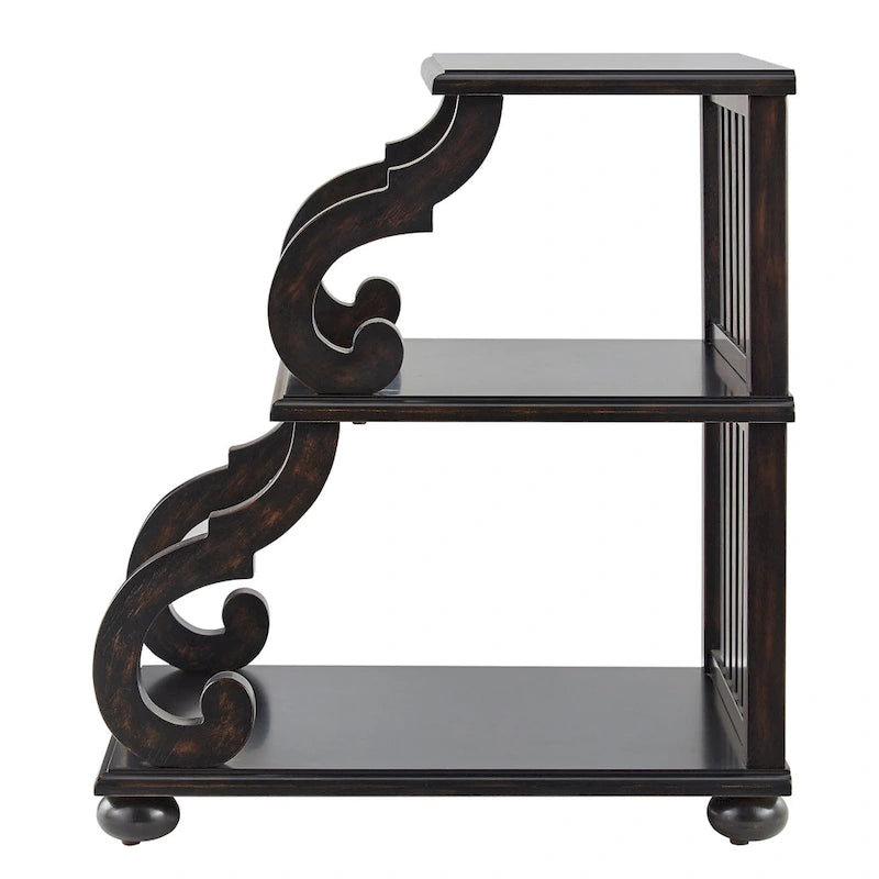 Lorraine Wood Scroll End Table by iNSPIRE Q Classic