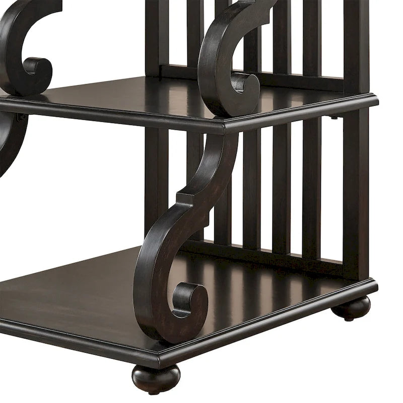 Lorraine Wood Scroll End Table by iNSPIRE Q Classic