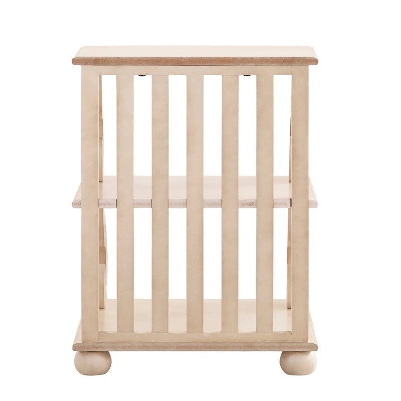 Lorraine Wood Scroll End Table by iNSPIRE Q Classic