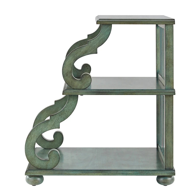 Lorraine Wood Scroll End Table by iNSPIRE Q Classic