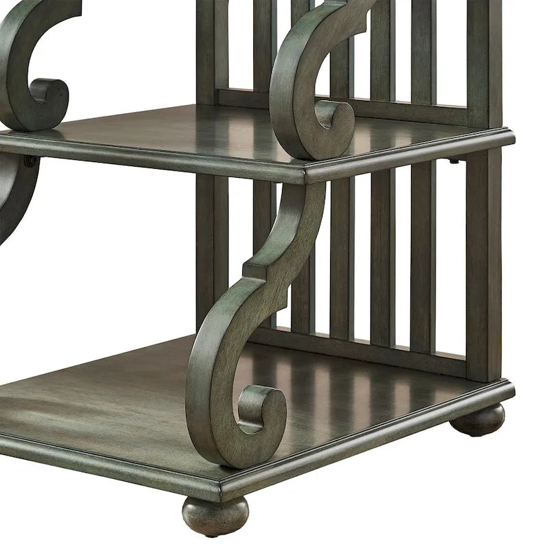 Lorraine Wood Scroll End Table by iNSPIRE Q Classic