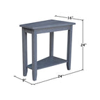 Keystone Solid Parawood Accent Table