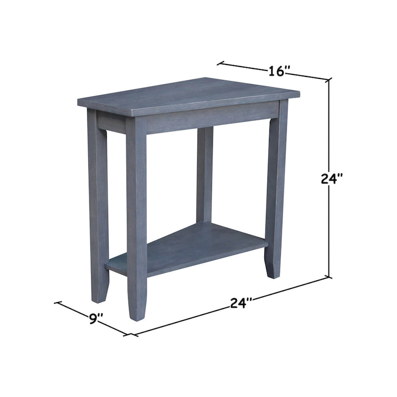 Keystone Solid Parawood Accent Table