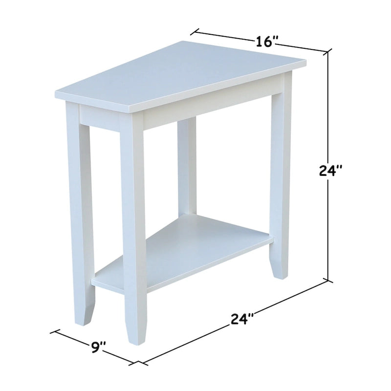 Keystone Solid Parawood Accent Table