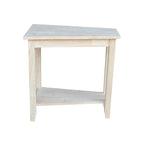 Keystone Solid Parawood Accent Table