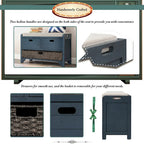 Nestfair Storage Bench Entryway Bench with Removable Basket and 2 Drawers