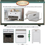 Nestfair Storage Bench Entryway Bench with Removable Basket and 2 Drawers