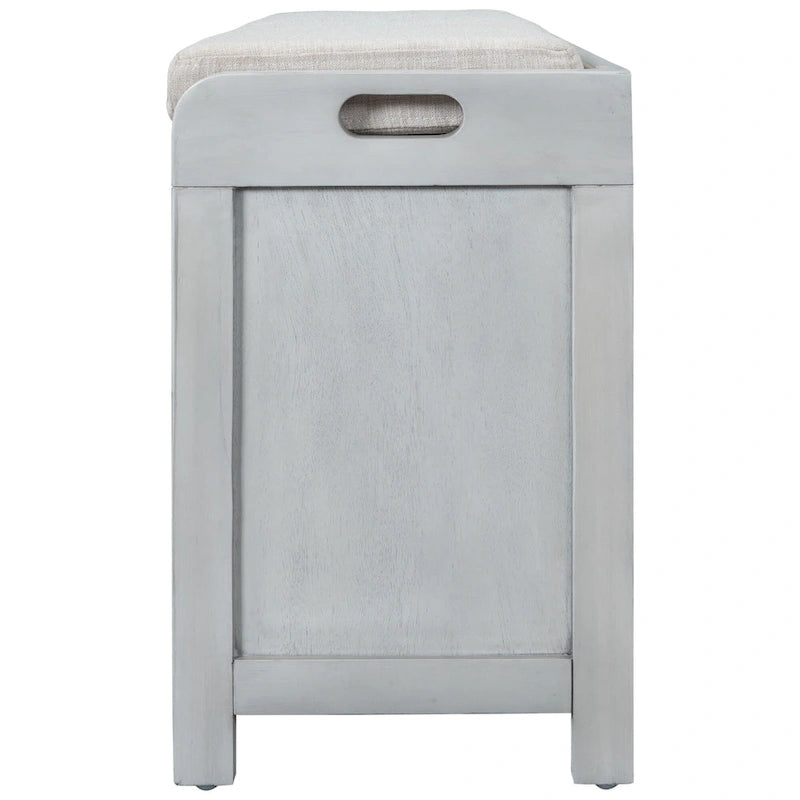 Nestfair Storage Bench Entryway Bench with Removable Basket and 2 Drawers