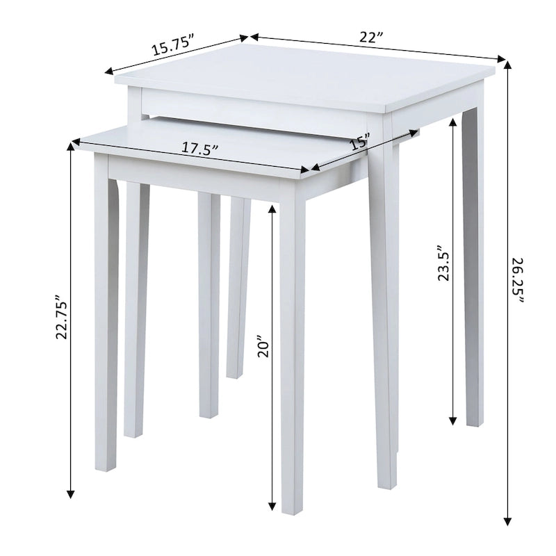 Convenience Concepts American Heritage Nesting End Tables