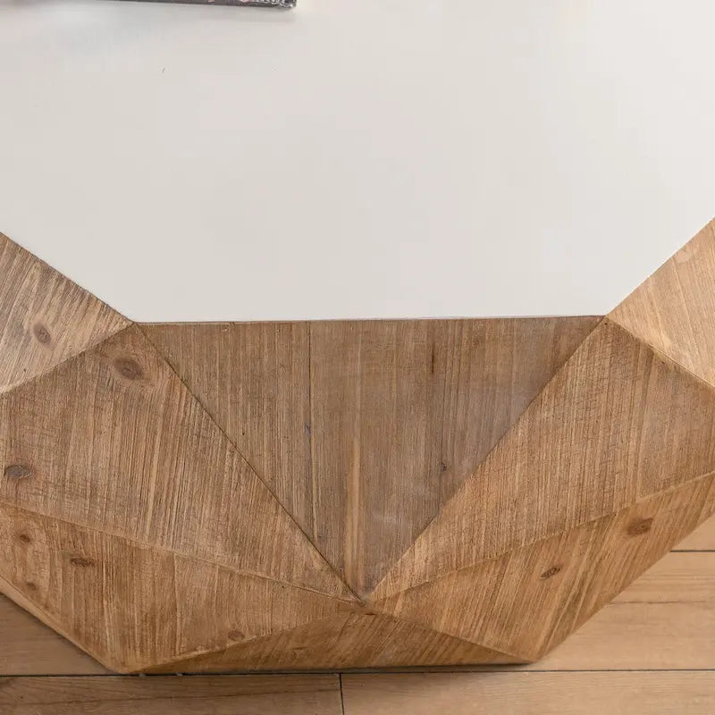 Three-dimensional Embossed Pattern Design American Retro Style Coffee Table