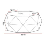 Three-dimensional Embossed Pattern Design American Retro Style Coffee Table