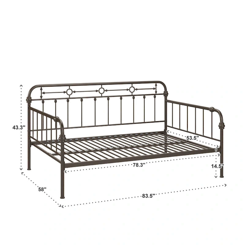 Darren Bronze Metal Full Size Daybed by iNSPIRE Q Classic
