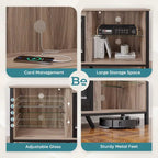 TV Stands with Fireplace for 75 inch TVs Gaming Entertainment Center TV Console - 71 inches