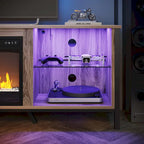 TV Stands with Fireplace for 75 inch TVs Gaming Entertainment Center TV Console - 71 inches