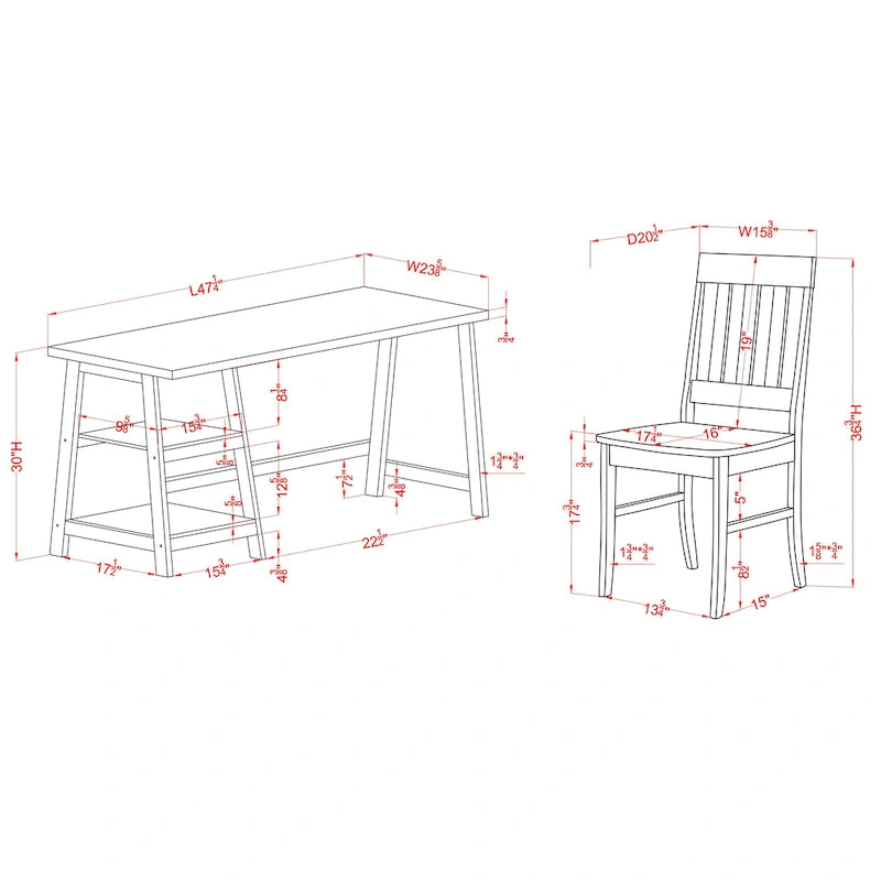 Oller Transitional 47-inch 2-Piece Glass Computer Desk with Chair by Furniture of America